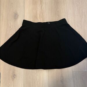 Elegant Black Skater Skirt